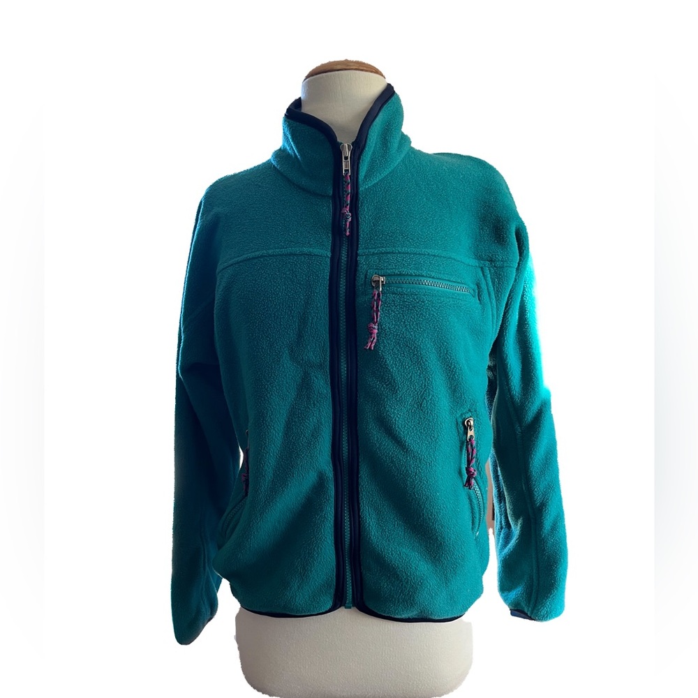 Eastern Mountain Sports Turquoise Fleece Jacket